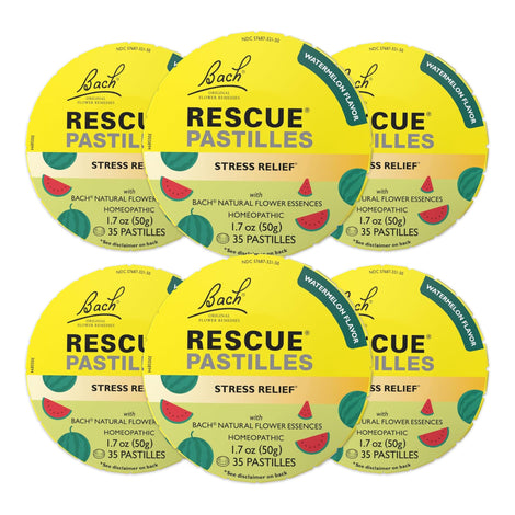 Bach Rescue Pastilles watermelon tin for on-the-go stress relief