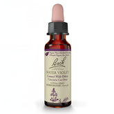 Bach Water Violet non-alcohol bottle for vegan formula and social balance.