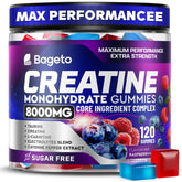 Bageto Creatine Monohydrate Gummies bottle ready for workouts and energy support