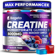 Bageto Creatine Monohydrate Gummies bottle ready for workouts and energy support