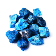 Bairdish Blue Apatite raw crystal large 1.2-2.0 in for meditation and decor.