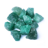 Bairdish Greenquartz rough crystal close-up with ice cracks for mindful focus.