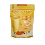 Baitz Complete Golden Shake tub packaging highlighting plant-based protein