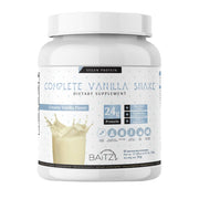 Baitz Complete Vanilla Shake jar with creamy protein powder for daily shakes