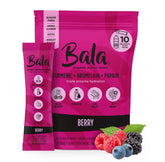 BALA Enzyme Berry bottle front showing branding for on-the-go digestion support