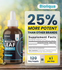 Balance Bioliqua Mullein Drops dropper in action showing simple dosing.
