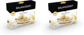 BalanceDiet Lemon Fluffy bar on display front, high-protein snack for between meals.