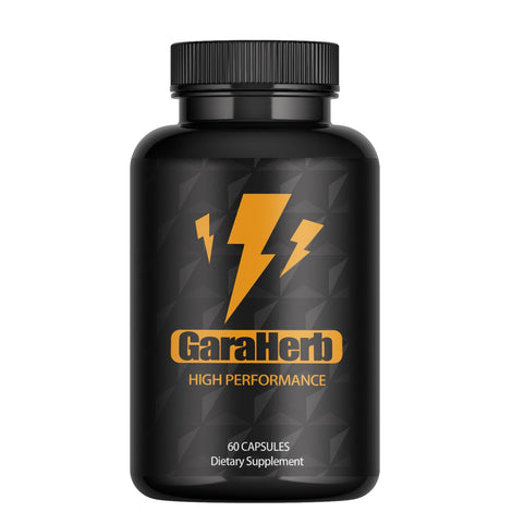 Balmbare GaraHerb capsules bottle front, ready for daily vitality use.