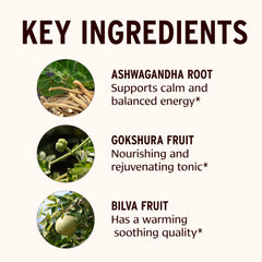 Banyan Botanicals organic ashwagandha herbs used in Dashamula Oil+