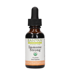 Banyan Botanicals Immune Strong bottle ready for daily immune wellness