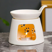 BAOBYAO ceramic wax burner with melt bowl for fragrance diffusion