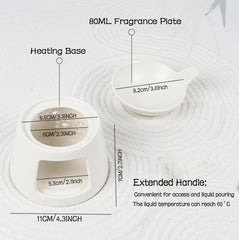 BAOBYAO tea light warmer heating wax for cozy ambiance