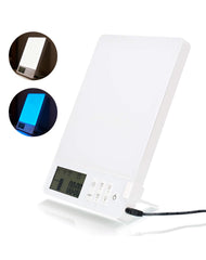 BAOMING light therapy lamp blue mode for a crisp daytime glow