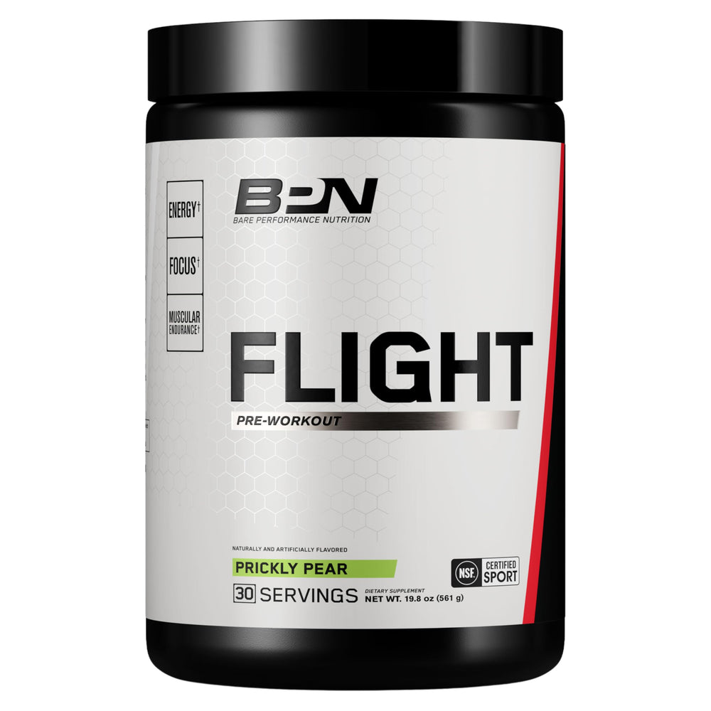 BARE PERFORMANCE NUTRITION BPN Flight front label for quick pre-workout energy boost