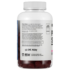BARE PERFORMANCE NUTRITION BPN Peak Sleep Gummy serving scene with magnesium-rich formula.