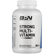 BARE PERFORMANCE NUTRITION BPN Strong Multi-Vitamin bottle close-up for daily energy