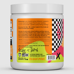 Mango EndoPump drink in glass shows quick mixing for pre-workout.