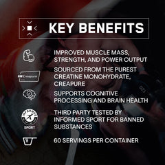 Serving scoop for consistent creatine intake from Bare Performance Nutrition.