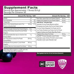 BARE PERFORMANCE NUTRITION Strong Reds beet juice shot highlighting natural nutrients