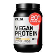Bare Performance Nutrition vegan protein vanilla scoop for recovery and delicious shake