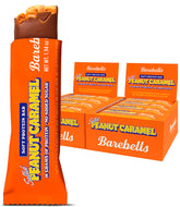 BAREBELLS soft protein bar salted peanut caramel wrapped for a convenient snack.