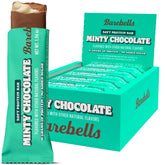 Barebells Minty Chocolate Soft Bars packaging for on-the-go protein snacking.