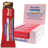 Barebells Soft Protein Bar Marshmallow Peanut Road with fluffy center and caramel drizzle for a snack-ready treat.