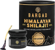 Bargad Shilajit Resin for Women bottle close-up showing purity