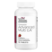 Bariatric Advantage strawberry flavored chewable multivitamin bottle front