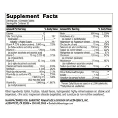 Bariatric Advantage Berry chewable tablet close-up highlighting flavor and texture