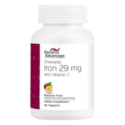 Bariatric Advantage chewable iron 29 mg bottle—easy, gentle iron for post-bariatric nutrition.
