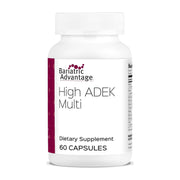 Bariatric Advantage High ADEK Multi bottle front shows comprehensive vitamins for post-bariatric support