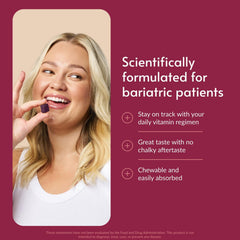 Close-up of Bariatric Advantage Multi Chewy Bite texture highlighting smooth chewability