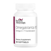 Bariatric Advantage OmegaVanta 10 lemon softgels bottle front supports post-bariatric recovery