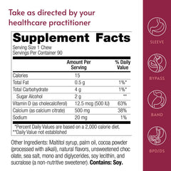 Bariatric Advantage on-the-go wrapper demonstrates sugar-free, portable chew for busy days.