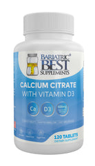 Bariatric Best Supplements calcium citrate with vitamin D3 bottle supports post-surgery bone health