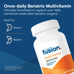 Bariatric Fusion One Per Day capsule close-up showing easy-to-swallow design