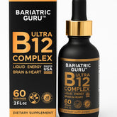 Bariatric Guru B12 liquid drops bottle for quick energy support and daily vitality.