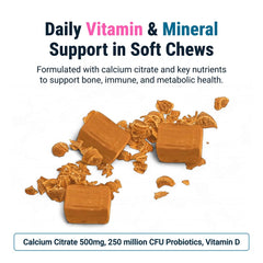 BariatricPal orange creamsicle flavor bite-sized chew for enjoyable daily use.