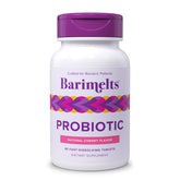 Barimelts Probiotic melt-in-tablet for post-bariatric digestion support.