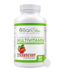 BariSlim chewable bariatric multivitamin tablet with strawberry flavor for post-surgery nutrition