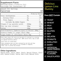 Close-up Barker Wellness Immunity Gummies with elderberry for antioxidant support
