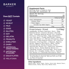 Barker Wellness Nighttime Gummies relaxation scene evokes tranquil bedtime routine