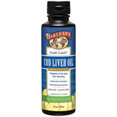 Barlean's Cod Liver Oil bottle lemonade for daily omega-3 intake.