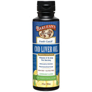 Barlean's Cod Liver Oil bottle lemonade for daily omega-3 intake.