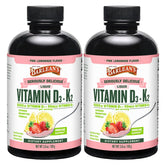 Barlean's D3+K2 Pink Lemonade bottle for daily wellness and easy dosing