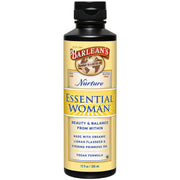 Barlean's Essential Woman liquid bottle for easy daily use and wellness