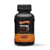 Barlean's Ideal Omega Max 3 bottle with one daily softgel for easy wellness