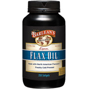 Barlean's Lignan Flaxseed Oil softgels bottle ready for daily omega-3 intake.