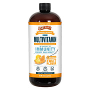 Barlean's Liquid Multivitamin tropical bottle for daily energy and wellness.